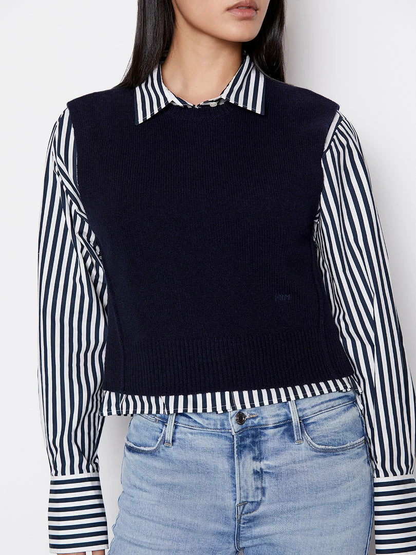 Cheap β Frame-denim Muscle Tank Sweater -- Navy π© Women β 3 Frame-denim Muscle Tank Sweater -- Navy Women