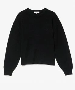 Hot Sale β¨ Frame-denim Ilona Perfect Crew Sweater -- Noir π© Women π 5 Frame-denim Ilona Perfect Crew Sweater -- Noir Women
