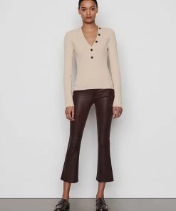 Frame-denim Leather Le Crop Mini Boot -- Espresso Women