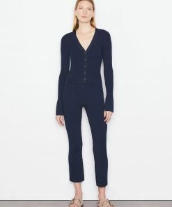 Frame-denim Women Button Front Cardi -- Navy