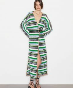 Frame-denim Hand Crochet Long Cardi -- Mixed Multi