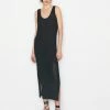 Frame-denim Crochet Midi Dress -- Noir Women