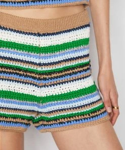 Frame-denim Women Hand Crochet Short -- Mixed Multi