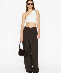 Frame-denim One Shoulder Crop Sweater -- Off White Women