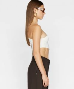 Frame-denim One Shoulder Crop Sweater -- Off White Women