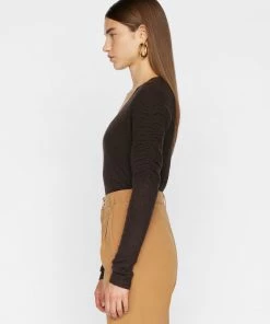 New β Frame-denim Long Sleeve Scoop Neck Sweater -- Americano π€© 10 Frame-denim Long Sleeve Scoop Neck Sweater -- Americano