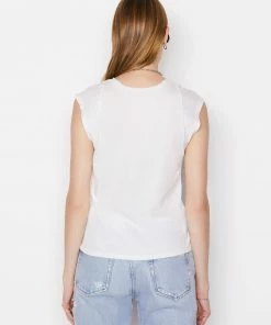 Cheapest βοΈ Frame-denim π© Women Le Mid Rise Muscle Tee -- Blanc β¨ 10 Frame-denim Women Le Mid Rise Muscle Tee -- Blanc