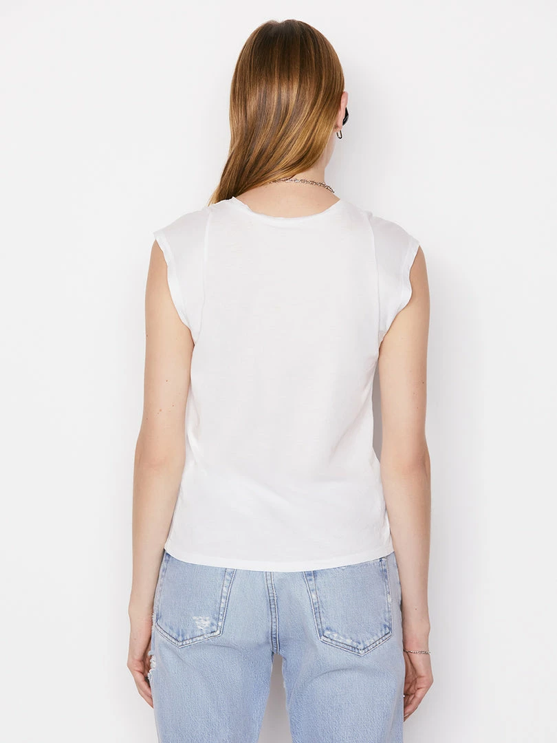 Cheapest βοΈ Frame-denim π© Women Le Mid Rise Muscle Tee -- Blanc β¨ 5 Frame-denim Women Le Mid Rise Muscle Tee -- Blanc