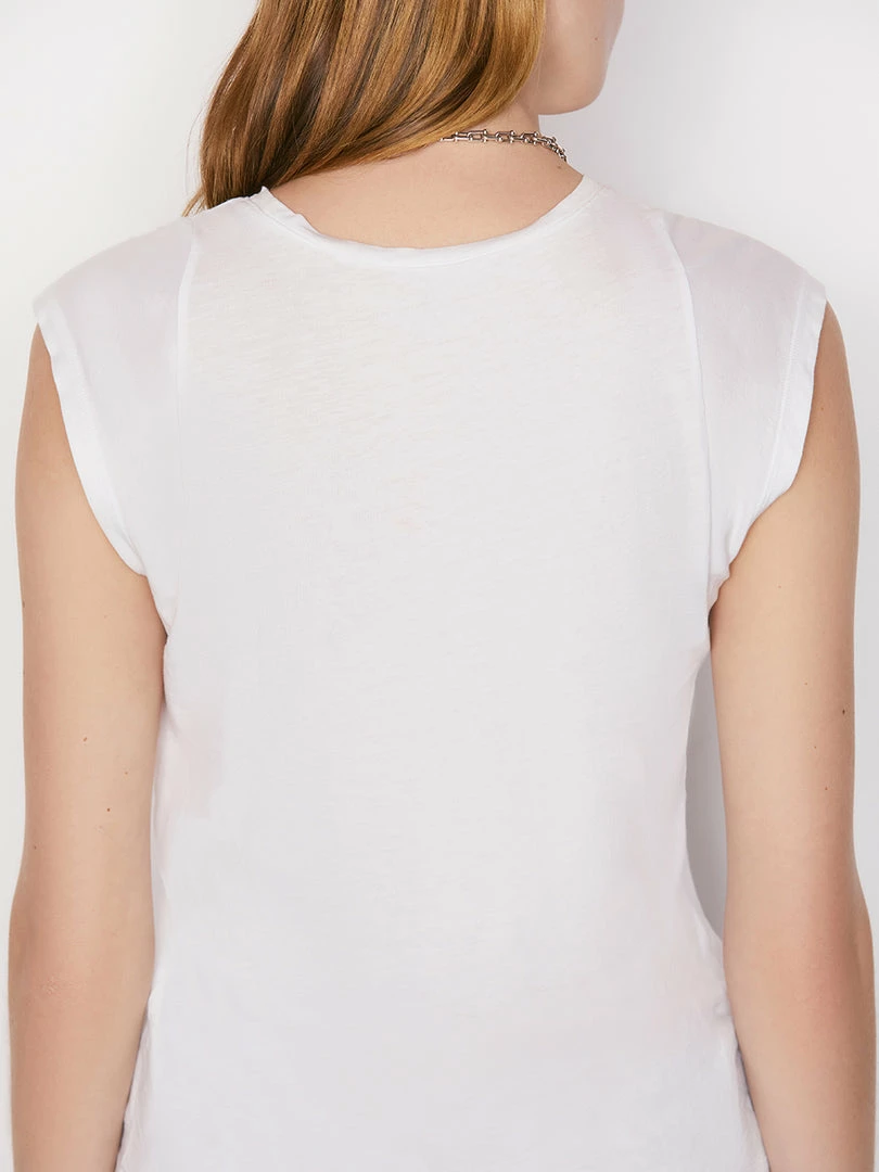 Cheapest βοΈ Frame-denim π© Women Le Mid Rise Muscle Tee -- Blanc β¨ 4 Frame-denim Women Le Mid Rise Muscle Tee -- Blanc