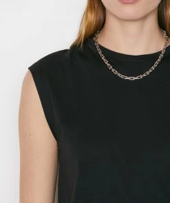 Frame-denim Le Mid Rise Muscle Tee -- Noir Women