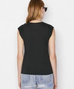 Frame-denim Le Mid Rise Muscle Tee -- Noir Women