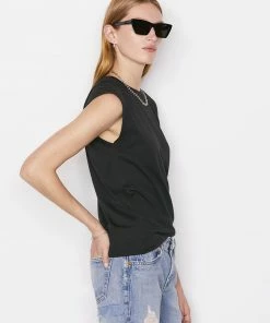 Frame-denim Le Mid Rise Muscle Tee -- Noir Women