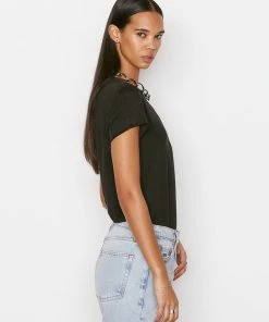 Frame-denim Easy True Tee -- Noir