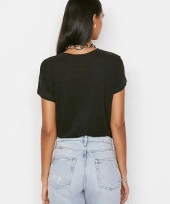 Frame-denim Easy True Tee -- Noir