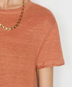 Frame-denim Easy True Tee -- Terracotta