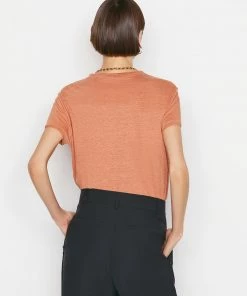 Frame-denim Easy True Tee -- Terracotta