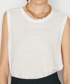 Frame-denim Women Swingy Muscle Tank -- Blanc