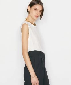 Frame-denim Women Swingy Muscle Tank -- Blanc