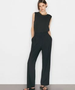 Frame-denim Women Swingy Muscle Tank -- Noir