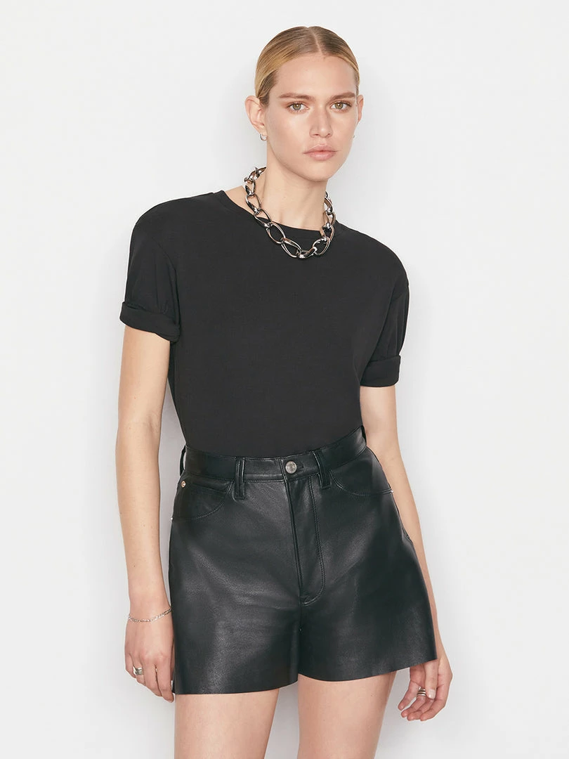 Best reviews of π― Frame-denim Rolled Sleeve Tee -- Noir π© Women β¨ 1 Frame-denim Rolled Sleeve Tee -- Noir Women