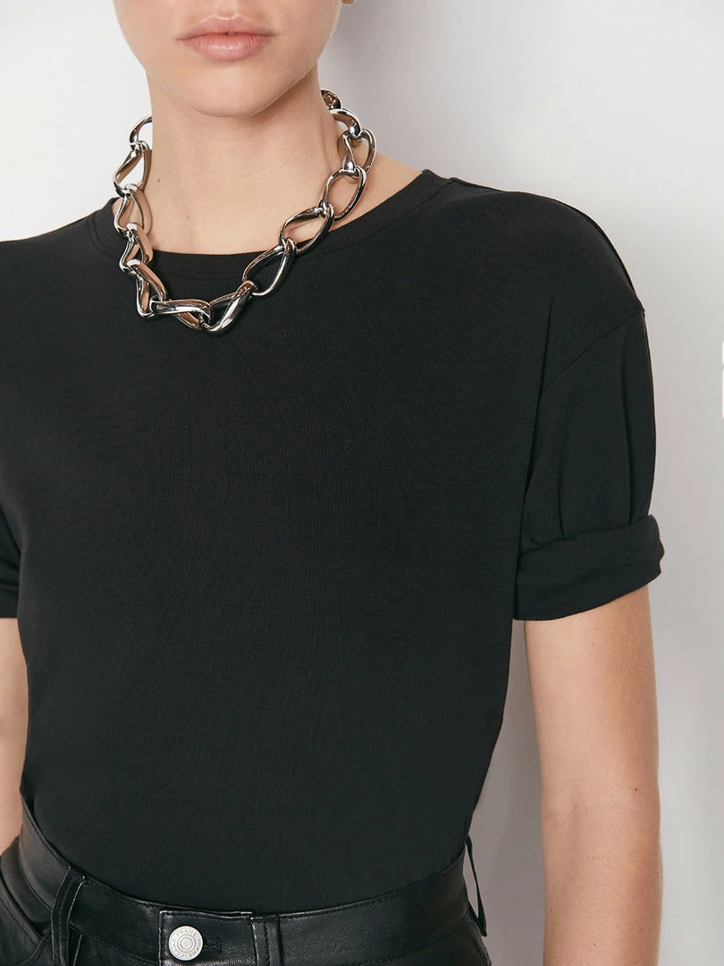 Best reviews of π― Frame-denim Rolled Sleeve Tee -- Noir π© Women β¨ 3 Frame-denim Rolled Sleeve Tee -- Noir Women