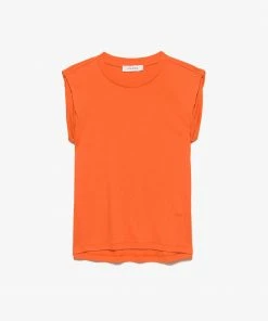 Frame-denim Rolled Muscle -- Orange Crush