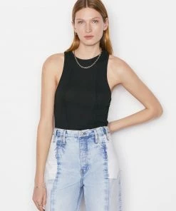 Frame-denim Reverse Seam Tank -- Noir