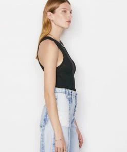 Wholesale π Frame-denim Reverse Seam Tank -- Noir π 10 Frame-denim Reverse Seam Tank -- Noir