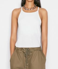 Discount π Frame-denim Le Mid Rise Cami -- Blanc π© Women π 6 Frame-denim Le Mid Rise Cami -- Blanc Women