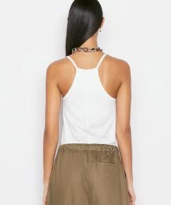 Discount π Frame-denim Le Mid Rise Cami -- Blanc π© Women π 7 Frame-denim Le Mid Rise Cami -- Blanc Women