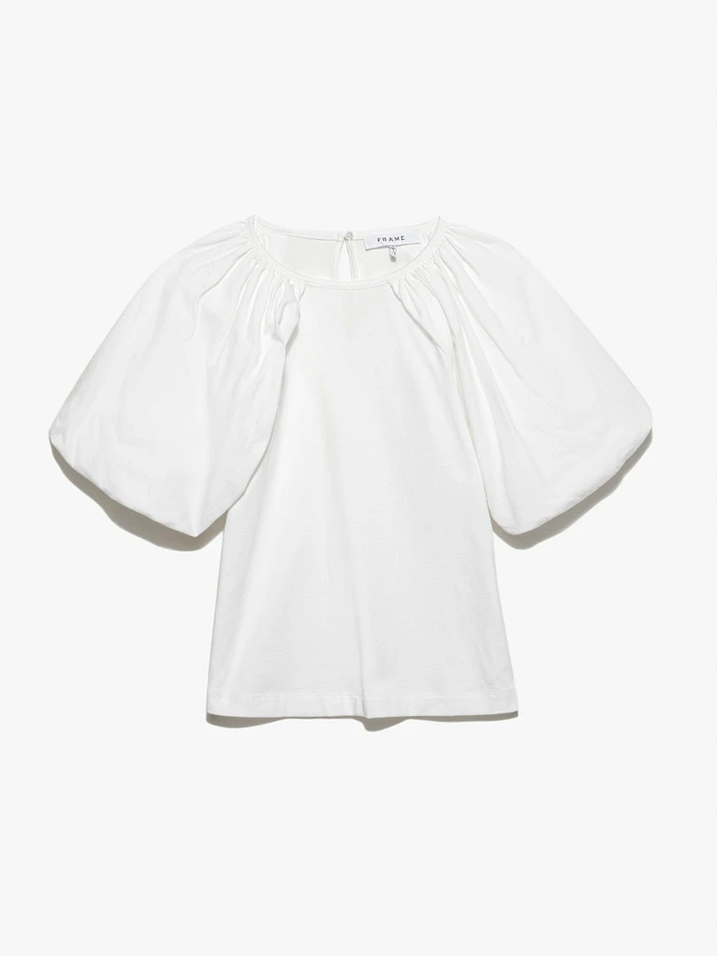 Cheap π₯° Frame-denim Puff Sleeve Jersey Tee -- Blanc π© Women π 1 Frame-denim Puff Sleeve Jersey Tee -- Blanc Women