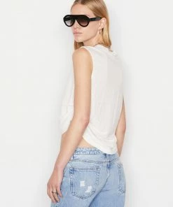 Best reviews of β Frame-denim Side Tie Muscle Tee -- Blanc π© Women π₯° 12 Frame-denim Side Tie Muscle Tee -- Blanc Women