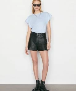 Frame-denim Le Mid Muscle Crew -- Chambray Blue