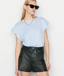 Frame-denim Le Mid Muscle Crew -- Chambray Blue