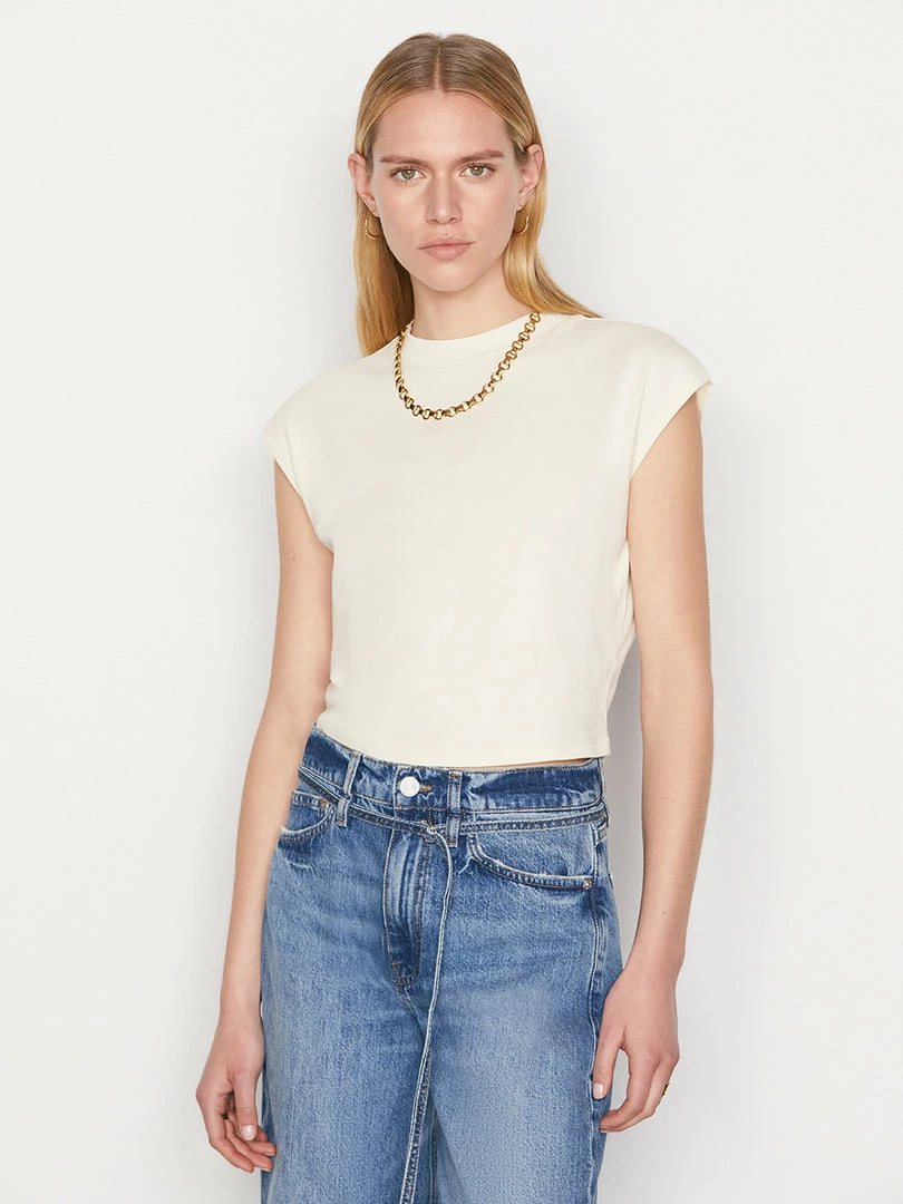 Budget π Frame-denim π© Women Cropped Mock Neck -- Bone π€© 1 Frame-denim Women Cropped Mock Neck -- Bone