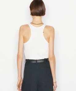 Frame-denim Ringer Tank -- Blanc