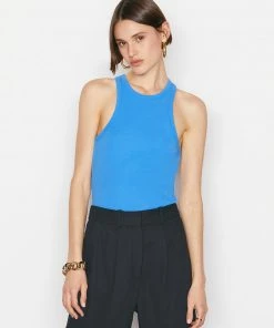 Frame-denim Ringer Tank -- Provence Blue