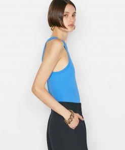 Frame-denim Ringer Tank -- Provence Blue