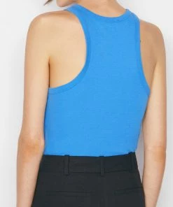 Frame-denim Ringer Tank -- Provence Blue