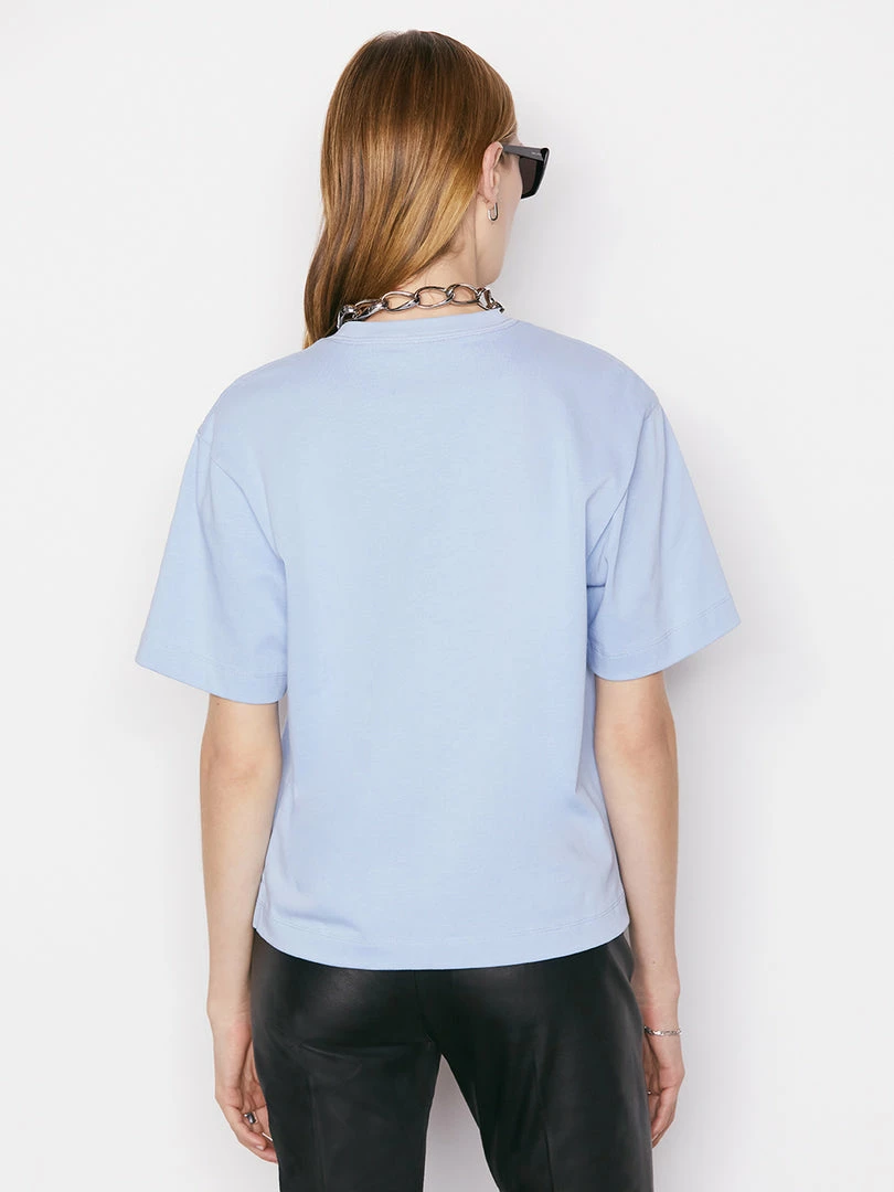 Outlet π Frame-denim π© Women Oversized Abstract Tee -- Chambray Blue π 6 Frame-denim Women Oversized Abstract Tee -- Chambray Blue