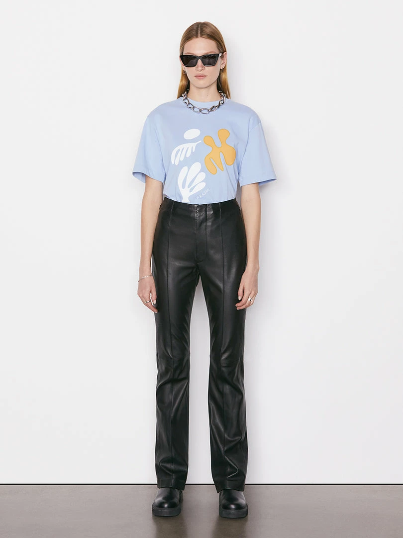 Outlet π Frame-denim π© Women Oversized Abstract Tee -- Chambray Blue π 2 Frame-denim Women Oversized Abstract Tee -- Chambray Blue