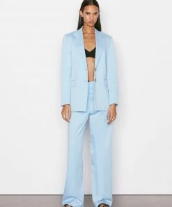 Frame-denim Relaxed Straight Trouser -- Sky Blue