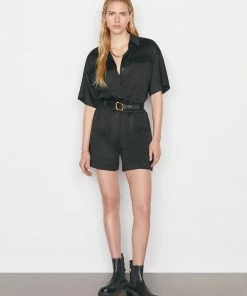 Promo π Frame-denim Patch Pocket Romper -- Noir π© Women β 13 Frame-denim Patch Pocket Romper -- Noir Women