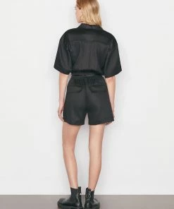 Promo π Frame-denim Patch Pocket Romper -- Noir π© Women β 12 Frame-denim Patch Pocket Romper -- Noir Women