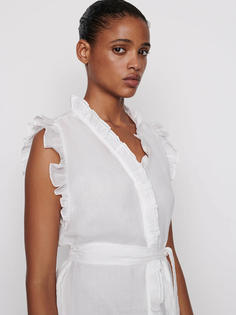 Promo π Frame-denim Lauren π Dress -- Blanc π 2 Frame-denim Lauren Dress -- Blanc