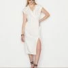 Frame-denim Sleeveless Twist Dress -- Off White Women