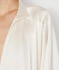 Frame-denim Kaftan Maxi Dress -- Bone