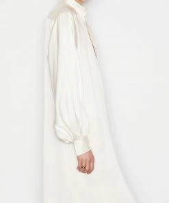 Frame-denim Kaftan Maxi Dress -- Bone