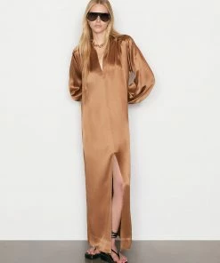 Outlet π Frame-denim Kaftan Maxi π Dress -- Latte π― 10 Frame-denim Kaftan Maxi Dress -- Latte