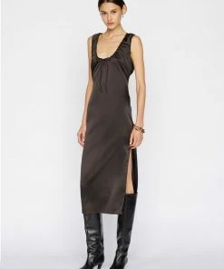 Frame-denim Cinch Front U-Neck Dress -- Americano Women